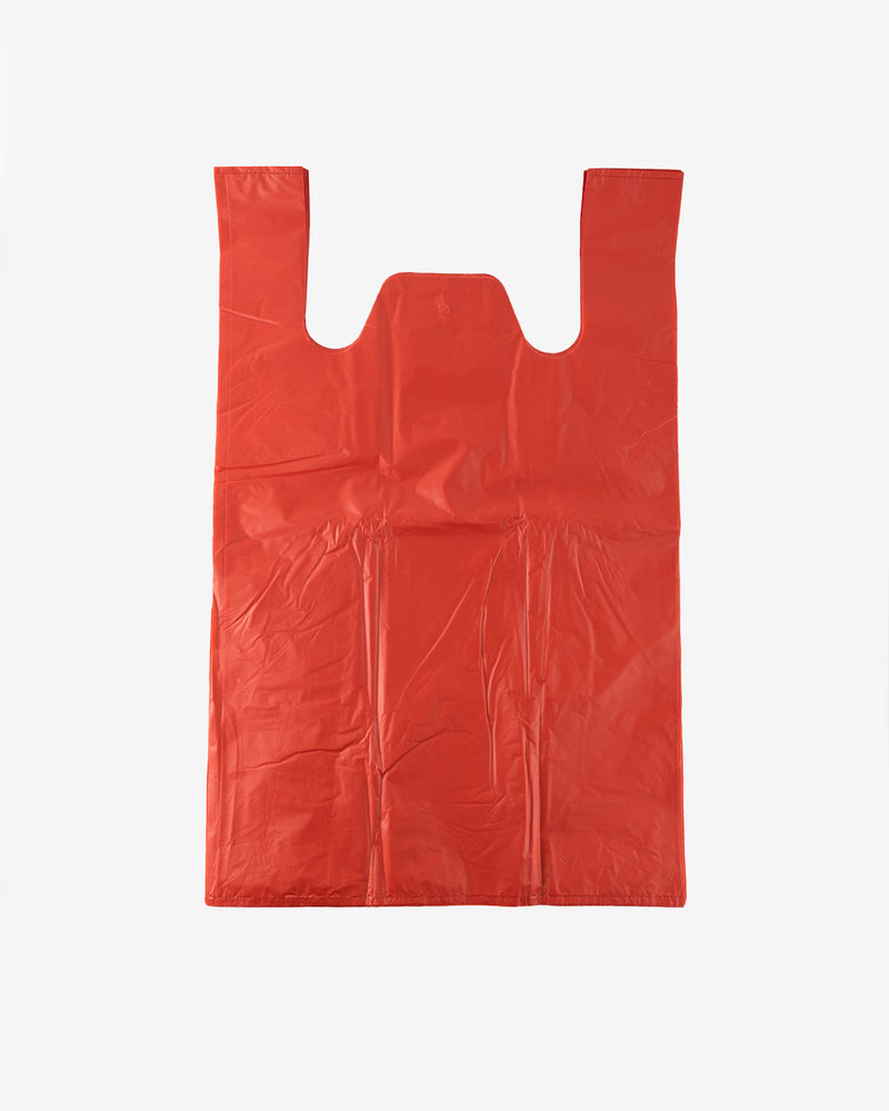 Red Singlet Plastic Shopping Bag, 30 pcs