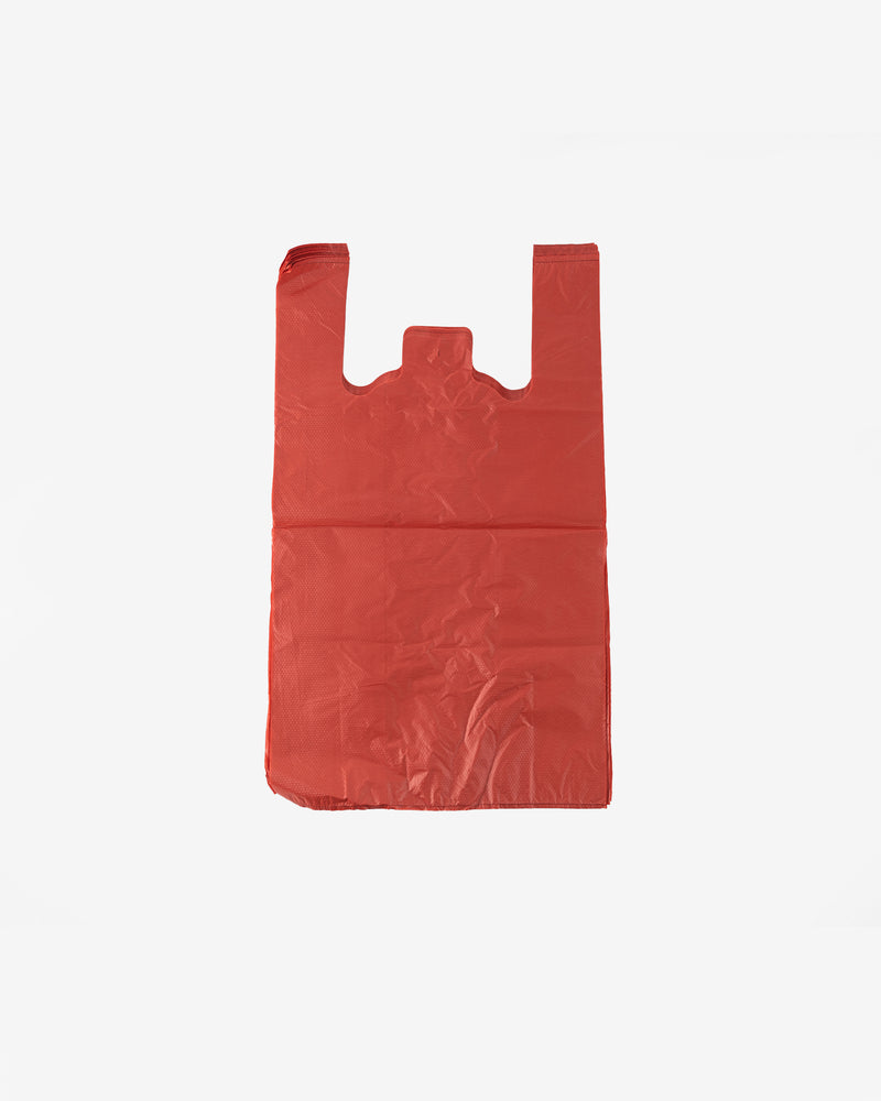 Red Singlet Plastic Shopping Bag, 30 pcs