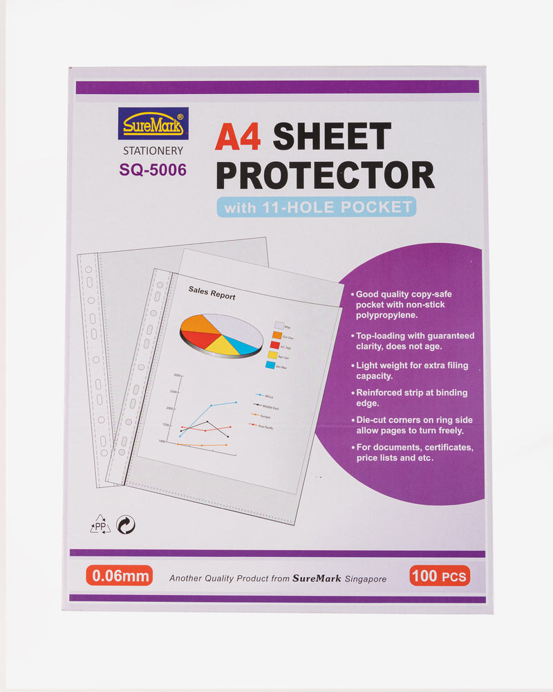 Sheet Protector A4, 100 pcs