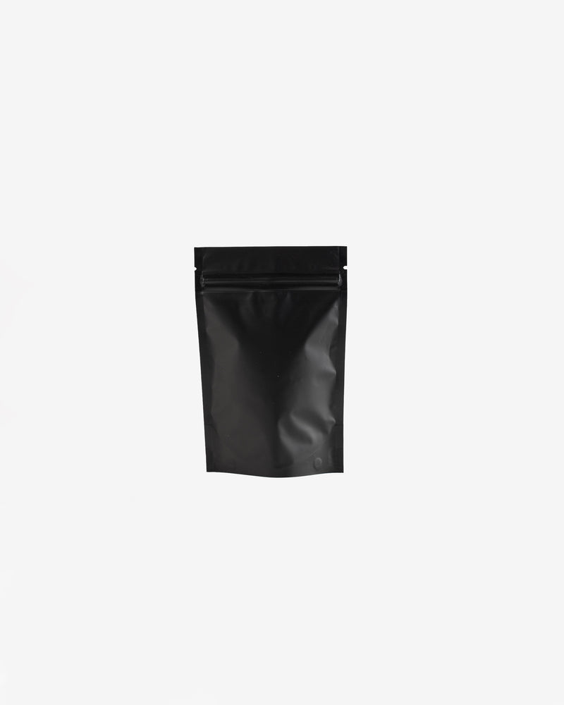Standup Matte Black Ziplock Pouch, 10 pcs