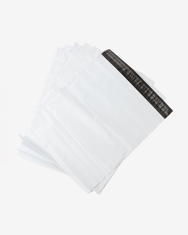 White Poly Mailing Bag, 10 pcs