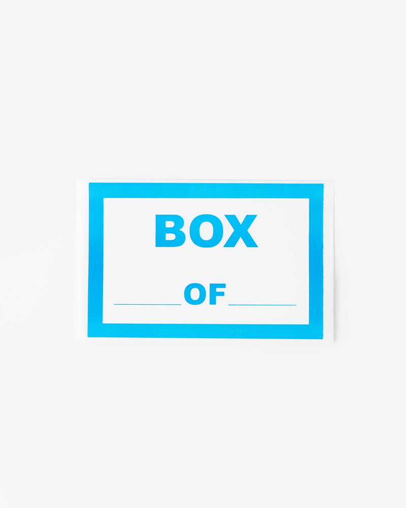 Numbering Box Labels