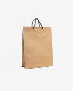 Kraft Paper Bag, Black Rope Handle