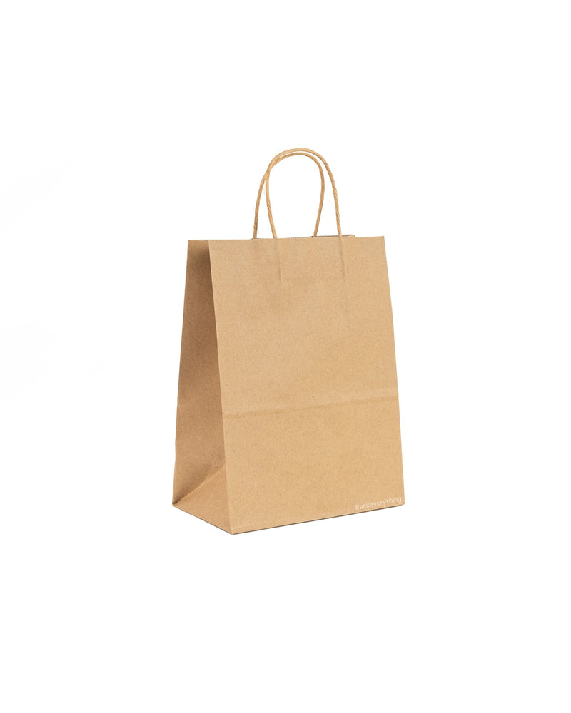 Kraft Paper Bag, Food, (7) - Fits 2 Cup Holder