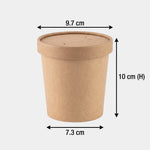 Kraft Ice Cream Cup and Lid Set