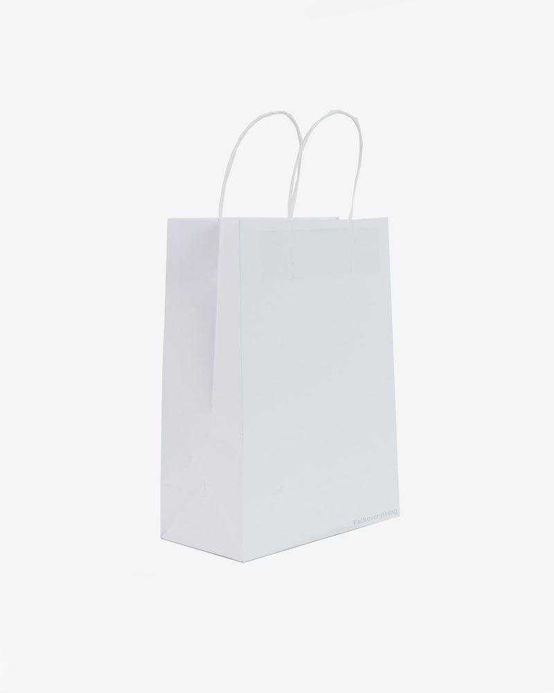 White Kraft Paper Bag, Food (7) - Fits 2 Cup Holder