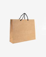 Kraft Paper Bag, Landscape Black Rope Handle