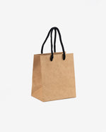 Kraft Paper Bag, Black Rope Handle