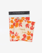 Mailing Bag Thank You Maple Leave Orange