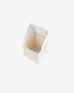 6" White Tall Cake Box with Board