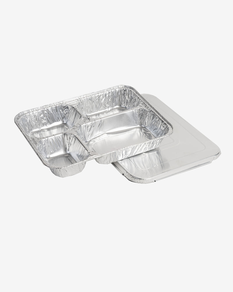 Aluminium Foil Lunch Box with Lid, 50 pcs