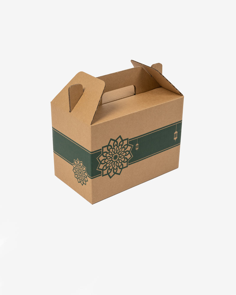 Green Flower Hand-Carry Takeaway Box