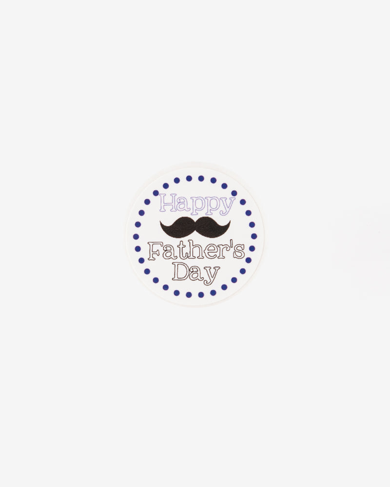 Happy Father's Day Mustache Gift Seal, 5 pcs