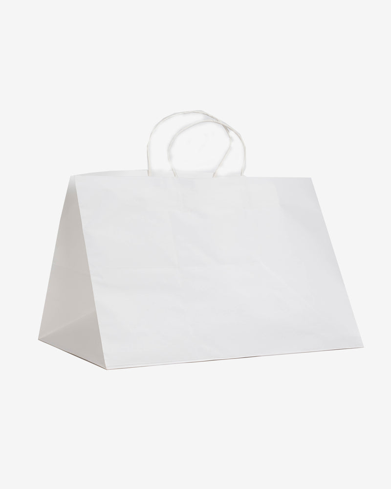White Kraft Paper Bag for S/M/SQ Catering Tray